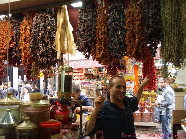 Be Happy - vendor inside Grand Bazaar, Istanbul, Turkey